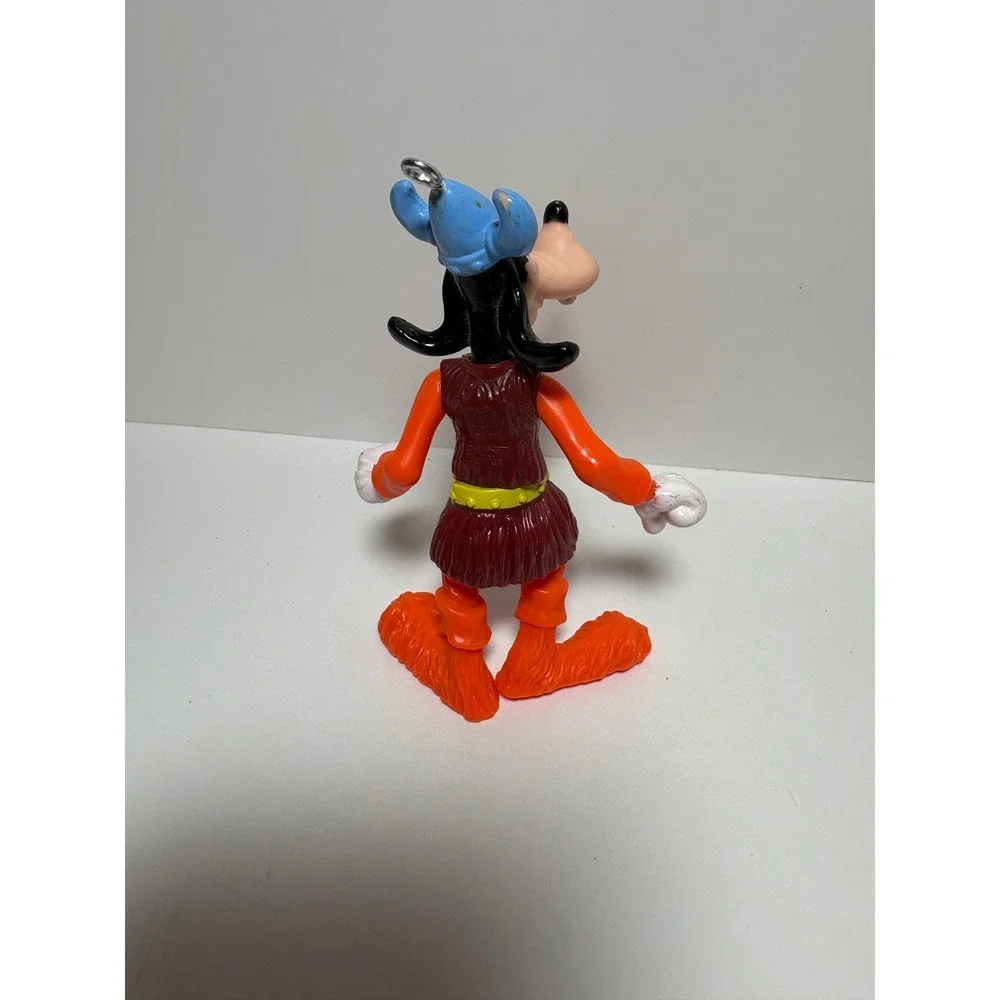 Disney Goofy Viking PVC Figure Keychain Ornament Blue Horned Helmet